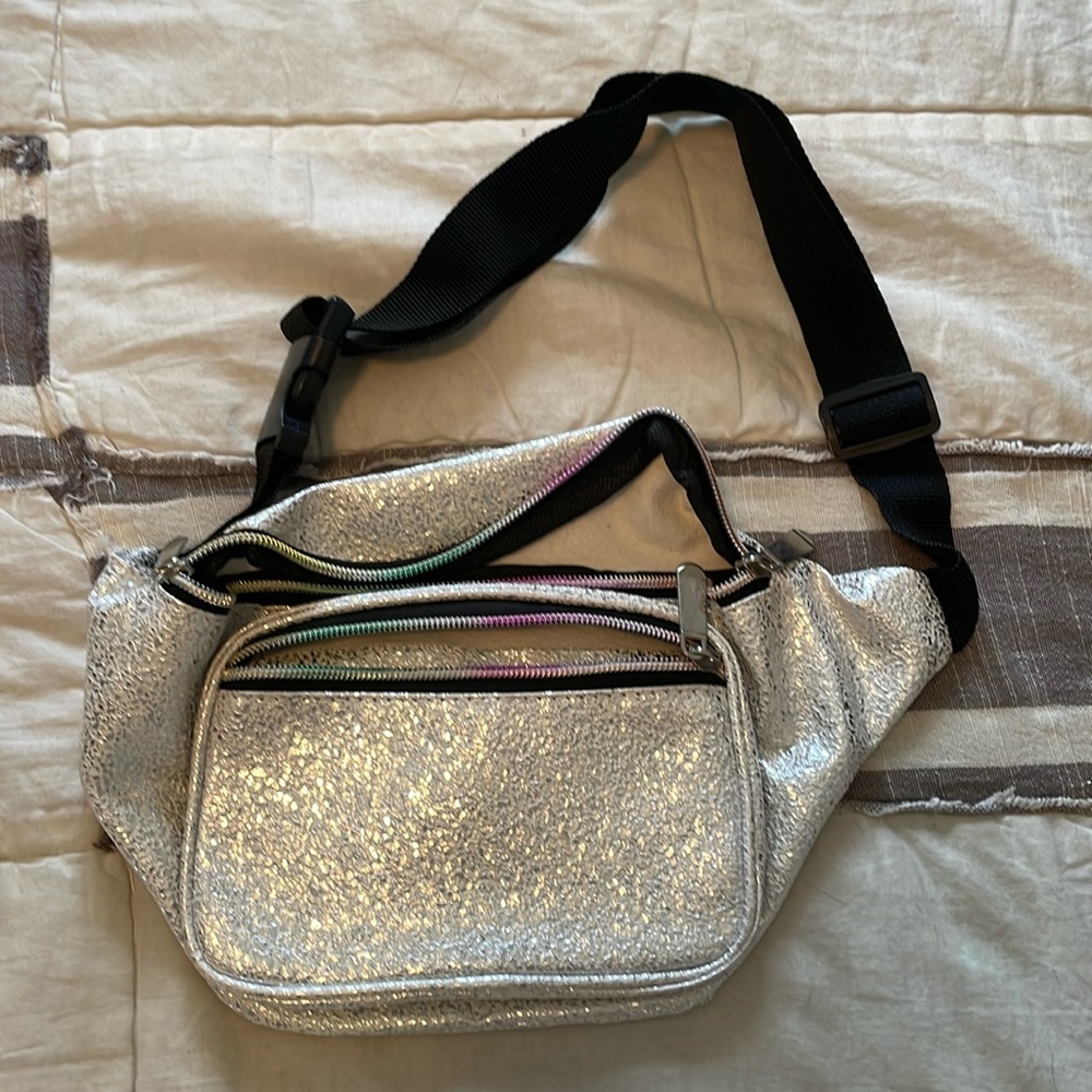 Silver Iridescent Fanny Pack